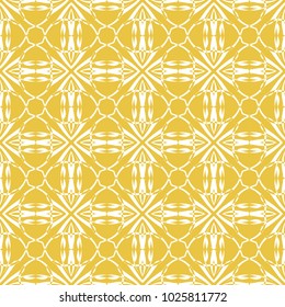 Abstract seamless pattern of yellow color for wallpapers and background.