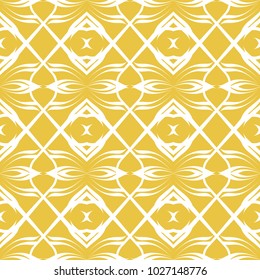 Abstract seamless pattern of yellow color for wallpapers and background.
