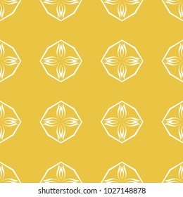 Abstract seamless pattern of yellow color for wallpapers and background.
