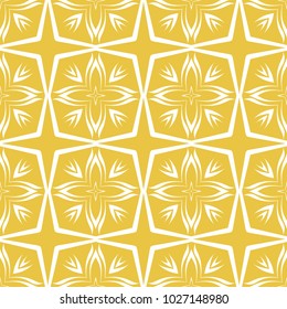 Abstract seamless pattern of yellow color for wallpapers and background.
