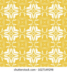 Abstract seamless pattern of yellow color for wallpapers and background.
