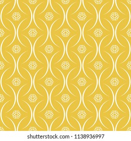 Abstract seamless pattern of yellow color for wallpapers and background.
