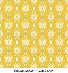 Abstract seamless pattern of yellow color for wallpapers and background.