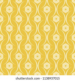 Abstract seamless pattern of yellow color for wallpapers and background.