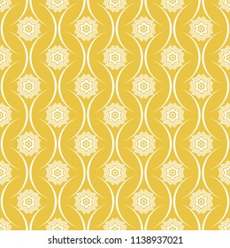 Abstract seamless pattern of yellow color for wallpapers and background.