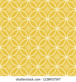 Abstract seamless pattern of yellow color for wallpapers and background.
