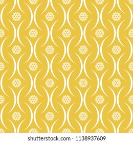 Abstract seamless pattern of yellow color for wallpapers and background.