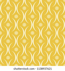 Abstract seamless pattern of yellow color for wallpapers and background.