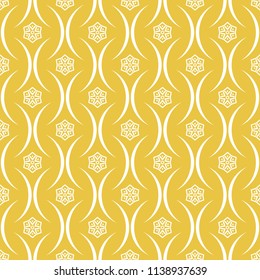 Abstract seamless pattern of yellow color for wallpapers and background.
