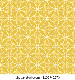 Abstract seamless pattern of yellow color for wallpapers and background.
