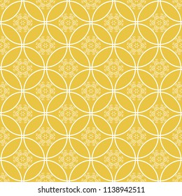 Abstract seamless pattern of yellow color for wallpapers and background.
