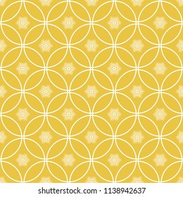 Abstract seamless pattern of yellow color for wallpapers and background.
