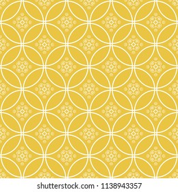 Abstract seamless pattern of yellow color for wallpapers and background.