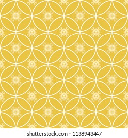 Abstract seamless pattern of yellow color for wallpapers and background.