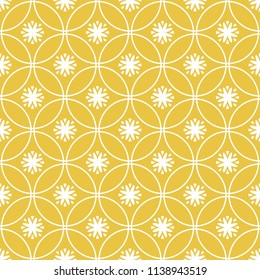 Abstract seamless pattern of yellow color for wallpapers and background.