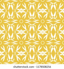 Abstract seamless pattern of yellow color for wallpapers and background.