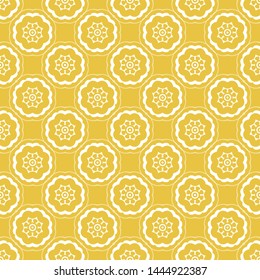 Abstract seamless pattern of yellow color for wallpapers and background.