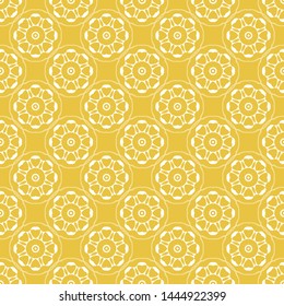 Abstract seamless pattern of yellow color for wallpapers and background.