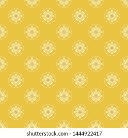 Abstract seamless pattern of yellow color for wallpapers and background.