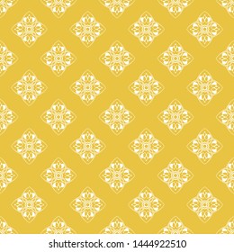 Abstract seamless pattern of yellow color for wallpapers and background.