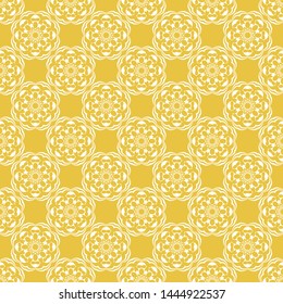 Abstract seamless pattern of yellow color for wallpapers and background.