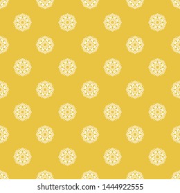 Abstract seamless pattern of yellow color for wallpapers and background.