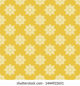 Abstract seamless pattern of yellow color for wallpapers and background.