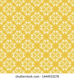 Abstract seamless pattern of yellow color for wallpapers and background.
