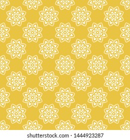 Abstract seamless pattern of yellow color for wallpapers and background.