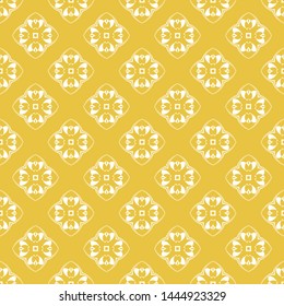 Abstract seamless pattern of yellow color for wallpapers and background.