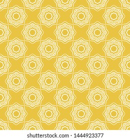 Abstract seamless pattern of yellow color for wallpapers and background.