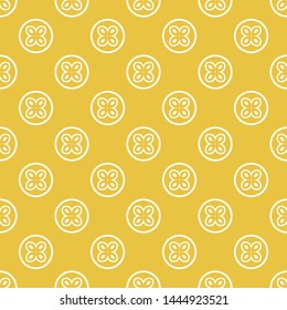 Abstract seamless pattern of yellow color for wallpapers and background.