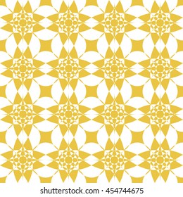 Abstract seamless pattern of yellow color for wallpapers and background. 