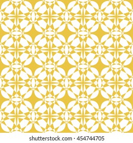 Abstract seamless pattern of yellow color for wallpapers and background. 