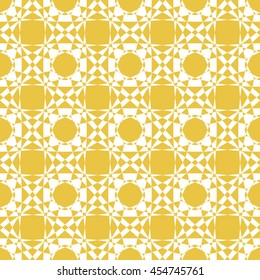 Abstract seamless pattern of yellow color for wallpapers and background. 