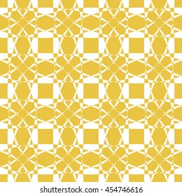 Abstract seamless pattern of yellow color for wallpapers and background. 