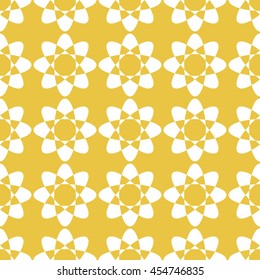 Abstract seamless pattern of yellow color for wallpapers and background. 