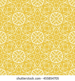 Abstract seamless pattern of yellow color for wallpapers and background. Seamless line geometric background .Straight Lines Background.
