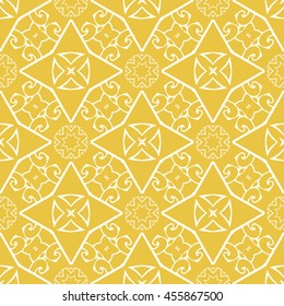 Abstract seamless pattern of yellow color for wallpapers and background. Seamless line geometric background .Straight Lines Background.
