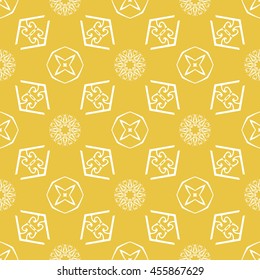 Abstract seamless pattern of yellow color for wallpapers and background. Seamless line geometric background .Straight Lines Background.
