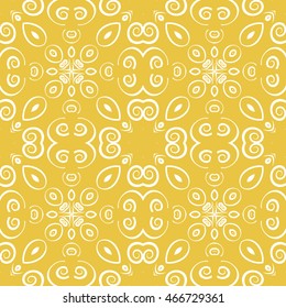 Abstract seamless pattern of yellow color for wallpapers and background.