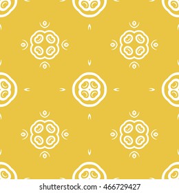 Abstract seamless pattern of yellow color for wallpapers and background.