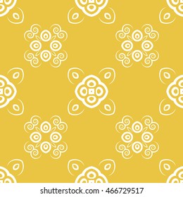 Abstract seamless pattern of yellow color for wallpapers and background.
