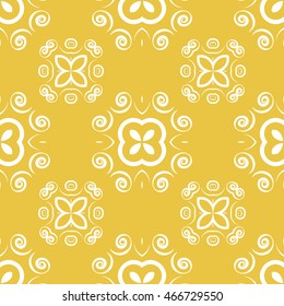 Abstract seamless pattern of yellow color for wallpapers and background.