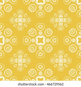 Abstract seamless pattern of yellow color for wallpapers and background.