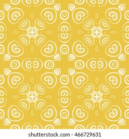 Abstract seamless pattern of yellow color for wallpapers and background.
