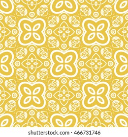 Abstract seamless pattern of yellow color for wallpapers and background.