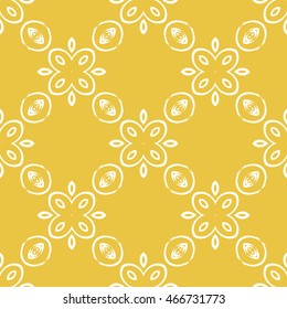 Abstract seamless pattern of yellow color for wallpapers and background.