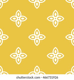 Abstract seamless pattern of yellow color for wallpapers and background.
