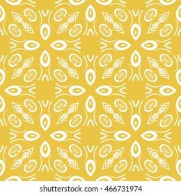 Abstract seamless pattern of yellow color for wallpapers and background.